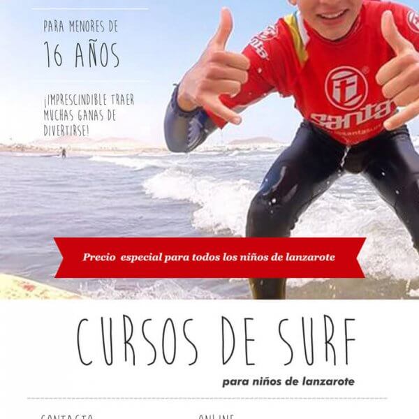 Cursos de Surf de Verano en Lanzarote