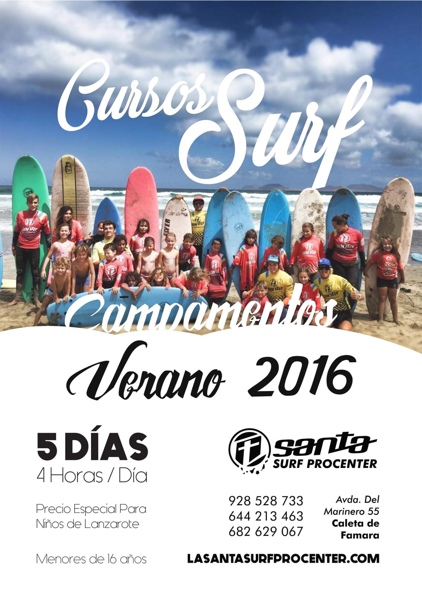 Campamento Surf Verano Lanzarote 2016