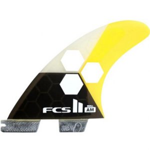 (Español) FCS II AM PC SMALL YELLOW TRI FINS / S